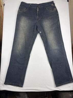 Raider Infringement Carpenter Jeans Men’s 36x32 Baggy Y2K Skate Denim Blue